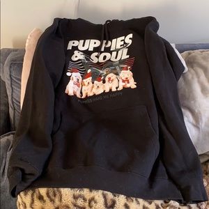 Soulcycle X puppies make me happy Xmas hoodie